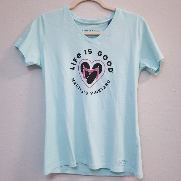 Life is Good Martha's Vinyard Tee S NWT - Picture 1 of 7